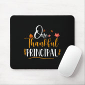 One Thankful School Principal Herfst Thanksgiving  Muismat (Met muis)