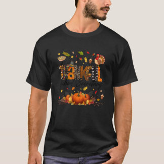 One Thankful School Secretary Fall Autumn Thanksgi T-shirt