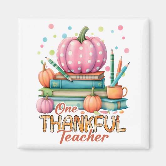One Thankful Teacher  Magneet (Voorkant)