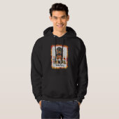 One Thankful Teacher Messy Bun Fall  Thanksgiving Hoodie (Voorkant volledig)