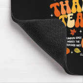 One Thankful Teacher Thanksgiving Groovy Fall Autu Muismat (Hoek)