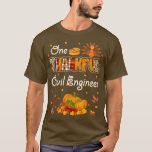 One Thanksgivi Herfst burgeringenieur T-shirt