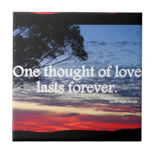 One Thought of Love Sunset citeert keramische Tege Tegeltje