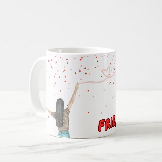 “One thread. One heart. Forever connected.” Koffiemok (Voorkant links)