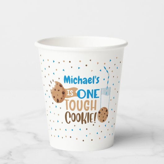 One Tough cookie birthday Paper cup Papieren Bekers (Voorkant)