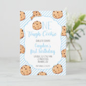 One Tough Cookie Blue eerste verjaardag Kaart (Staand voorkant)