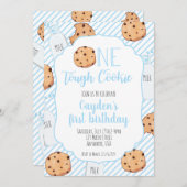 One Tough Cookie Blue eerste verjaardag Kaart (Voorkant / Achterkant)