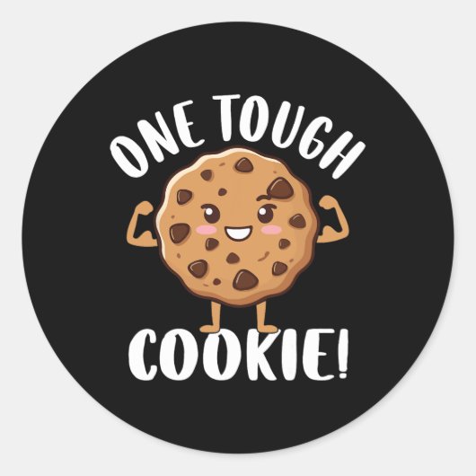 One Tough Cookie Ronde Sticker (Voorkant)
