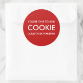 One Tough Cookie Ronde Sticker (Tas)