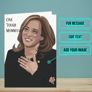 One Tough Momala is Kamala Verjaardagskaart Kaart