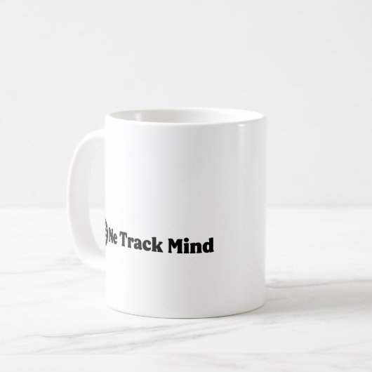 One Track Mind - Darts Coffee Cup Koffiemok (Voorkant links)