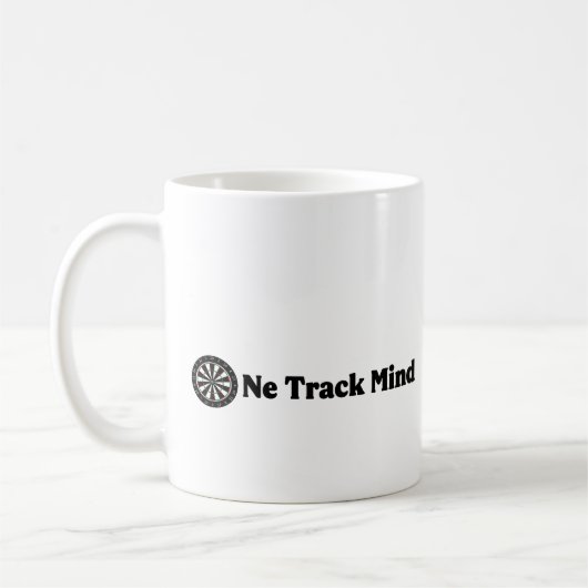 One Track Mind - Darts Coffee Cup Koffiemok (Links)