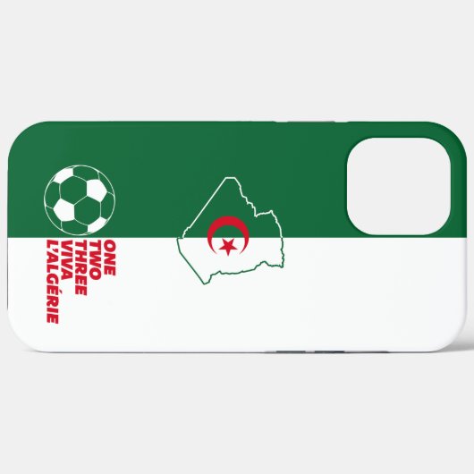 One, two, three viva l'Algerije IPhone case (Achterkant (horizontaal))