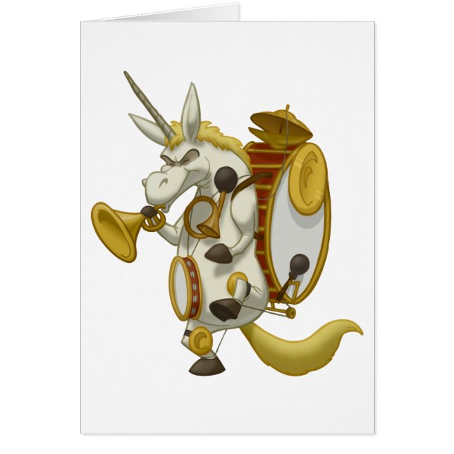 One-Unicorn Band Card (leeg binnen) (Voorkant)