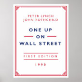 One Up on Wall Street - Peter Lynch Poster (Voorkant)