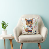 One Voetbal Coyote Print Kussen (Stoel)