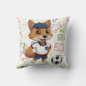 One Voetbal Coyote Print Kussen (Achterkant)