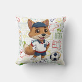 One Voetbal Coyote Print Kussen (Voorkant)
