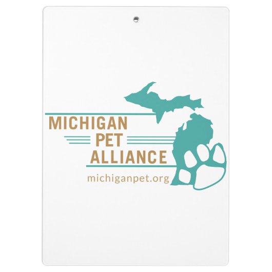 One Voice Paw Print Klemborden (Achterkant)