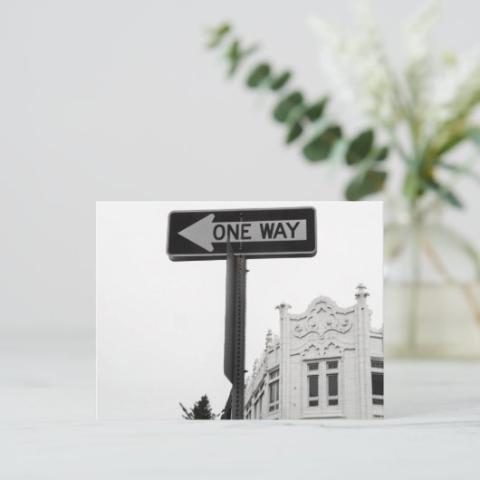 One Way Briefkaart (Staand voorkant)