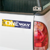 One Way Bumpersticker (Op Truck)