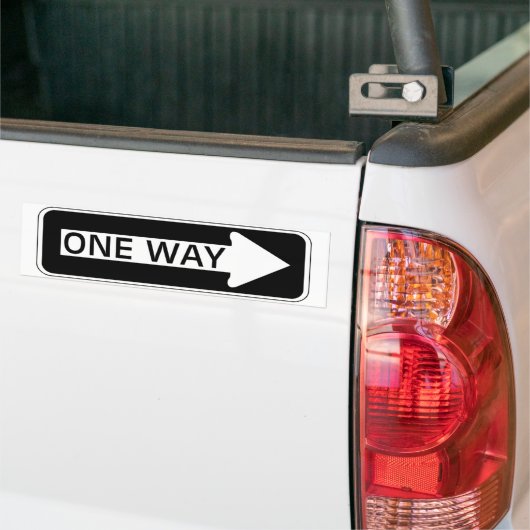 One Way Bumpersticker (Op Truck)