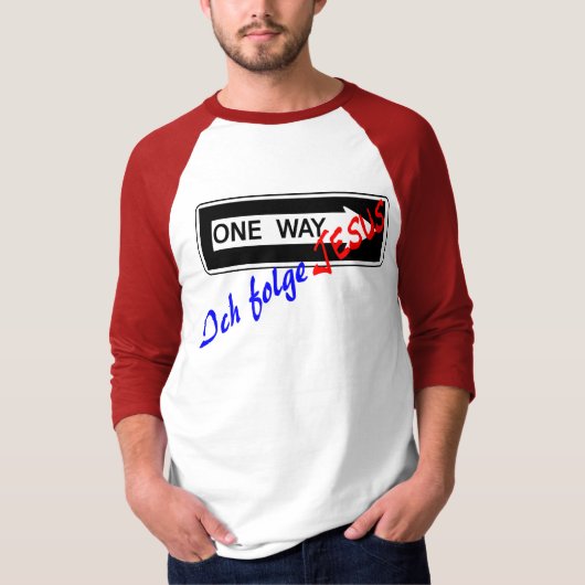 One Way - Ich folge Jesus T-shirt (Voorkant)