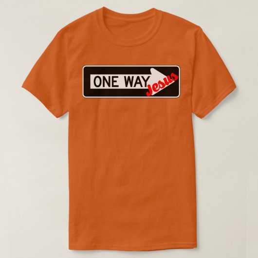 One Way Jesus 1 T-shirt (Design voorkant)