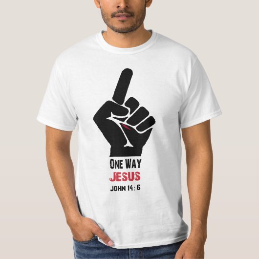 One Way Jesus T-shirt (Voorkant)