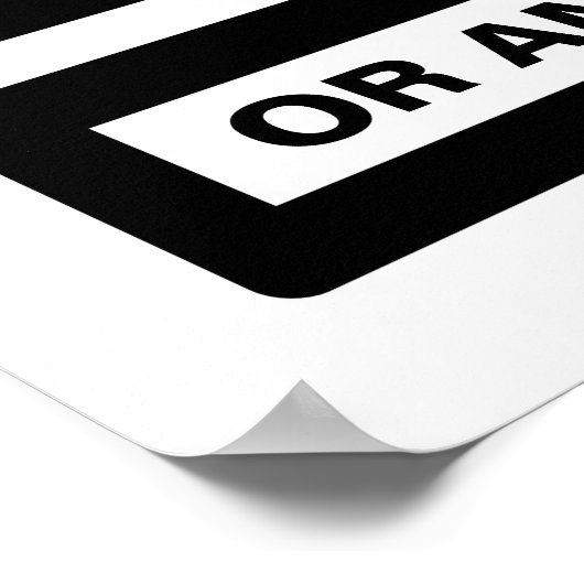 One Way of Een ander Street Sign Poster (Hoek)