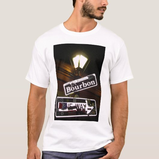 One Way op Bourbon Street T-shirt (Voorkant)