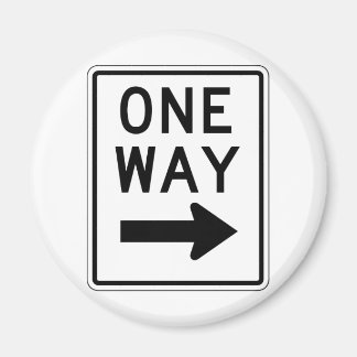 One Way Right Sign Magneet