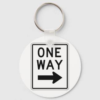 One Way Right Sign Sleutelhanger