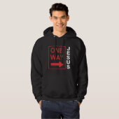 One Way Rouge Blanc Hoodie (Voorkant volledig)