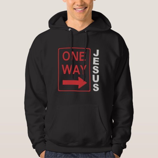 One Way Rouge Blanc Hoodie (Voorkant)