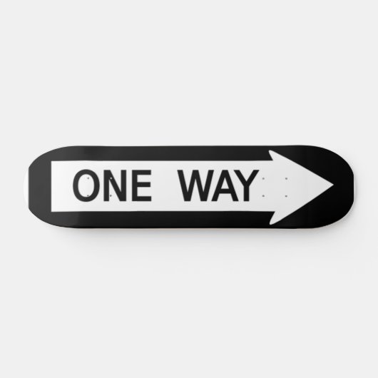One Way Sign Skateboard (Horizontaal)