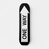 One Way Sign Skateboard (Voorkant)