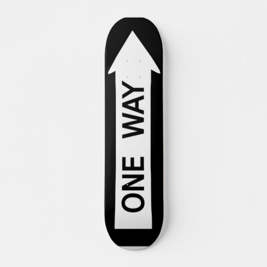One Way Sign Skateboard (Voorkant)
