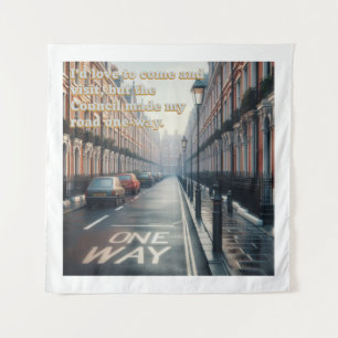 One Way Street Tapestry Wandkleed