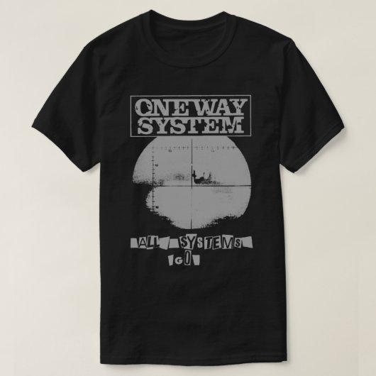 One Way System - All Systems Go - Punk - Oi Premiu T-shirt (Design voorkant)