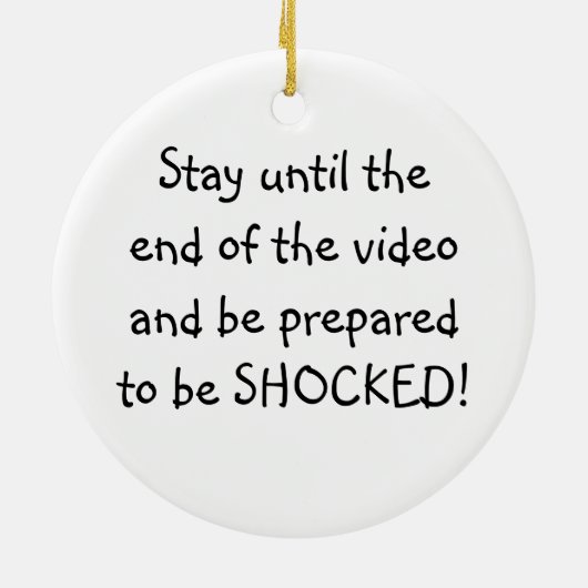 "One Weird Trick" AD Keramisch Ornament (Achterkant)