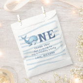 ONE WHALE 1e verjaardag onder het Zee bedankt Bedankzakje (Geknipt)