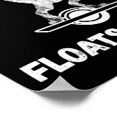 One Wheel Retro Electric Skateboard Float Brachios Poster (Hoek)