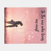 One Who Loves Me Most Fleece Deken (Voorkant (Horizontaal))