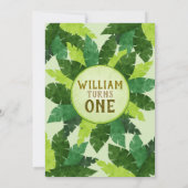 One Wild Adventure | Wilde 1 | Eerste verjaardag Kaart (Achterkant)