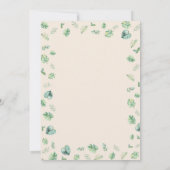 One Wild Jungle Safari Animals 1st Birthday Theme Kaart (Achterkant)