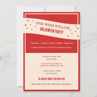 One Wish Willow Obsessie Thematisch Halloween Fees Kaart