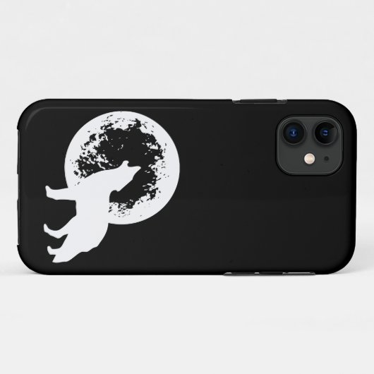 One Wolf Moon Case-Mate iPhone Case (Achterkant (horizontaal))