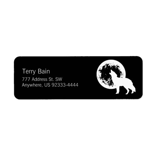 One Wolf Moon Etiket (Voorkant)