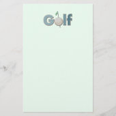 One Word Golf Briefpapier (Voorkant)
